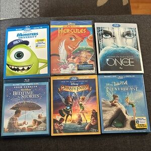 Disney Blu-ray Set - Blue, Orange, White Covers